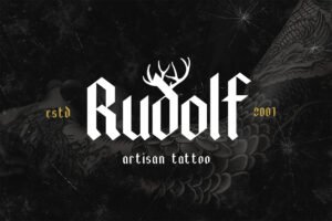 BLACKVILLE Font tattoo inspired design