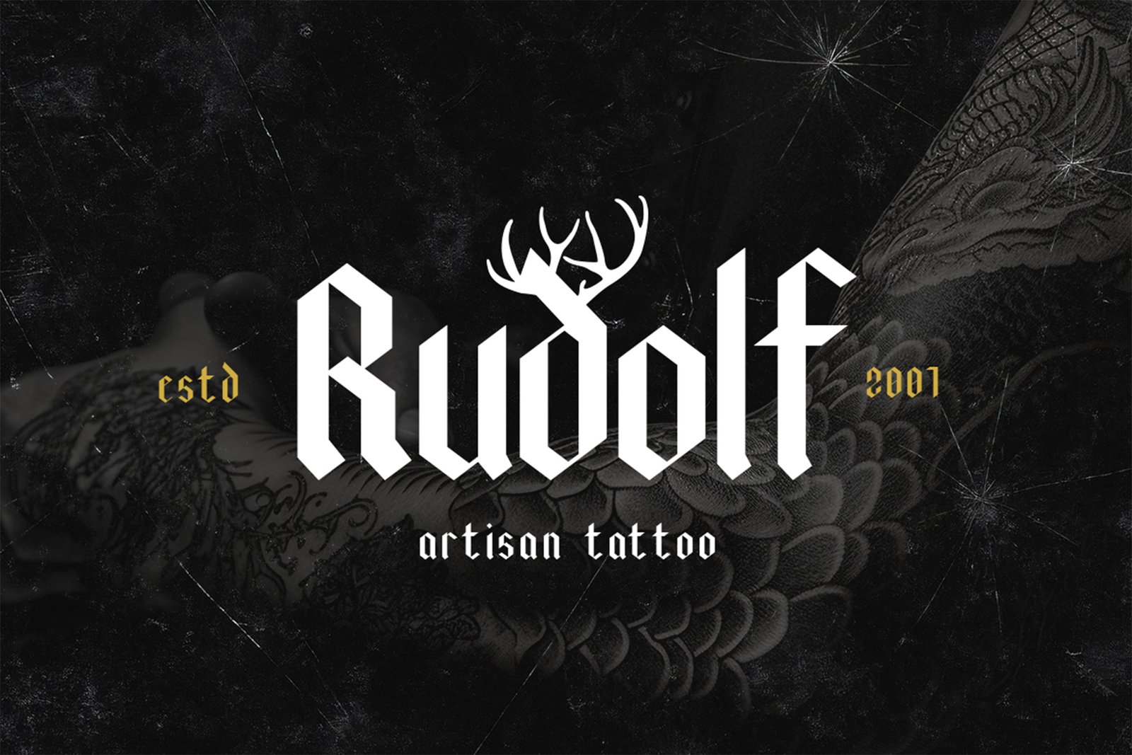 BLACKVILLE Font tattoo inspired design