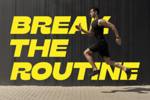 GALRIC Font running event typography