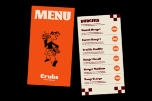 CILKER Font restaurant menu design