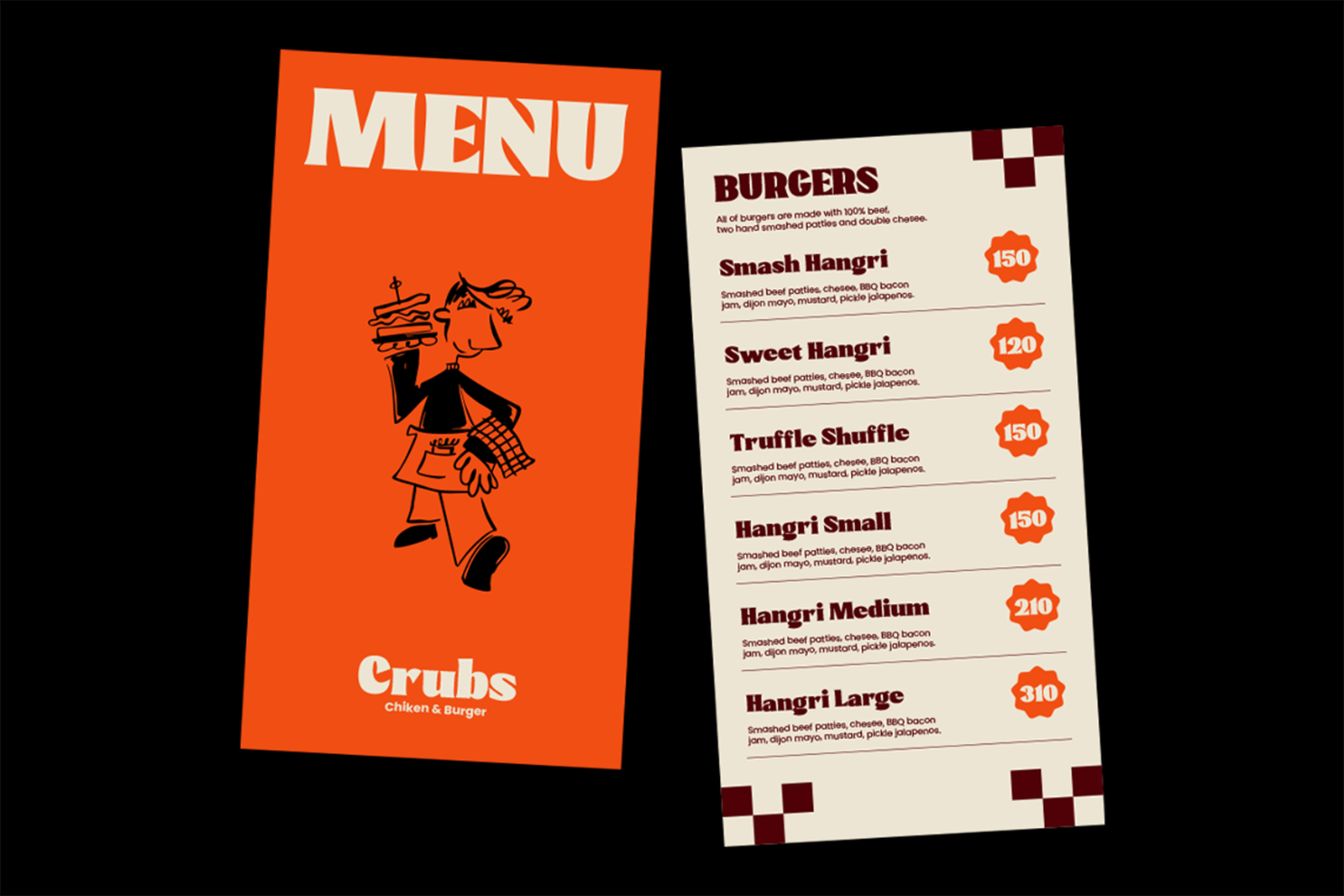 CILKER Font restaurant menu design