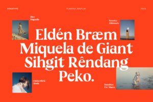Flagtail Display Font multilingual character support preview