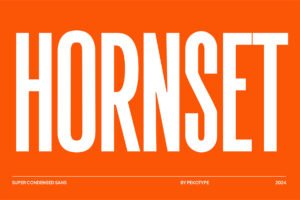 Hornset font cover