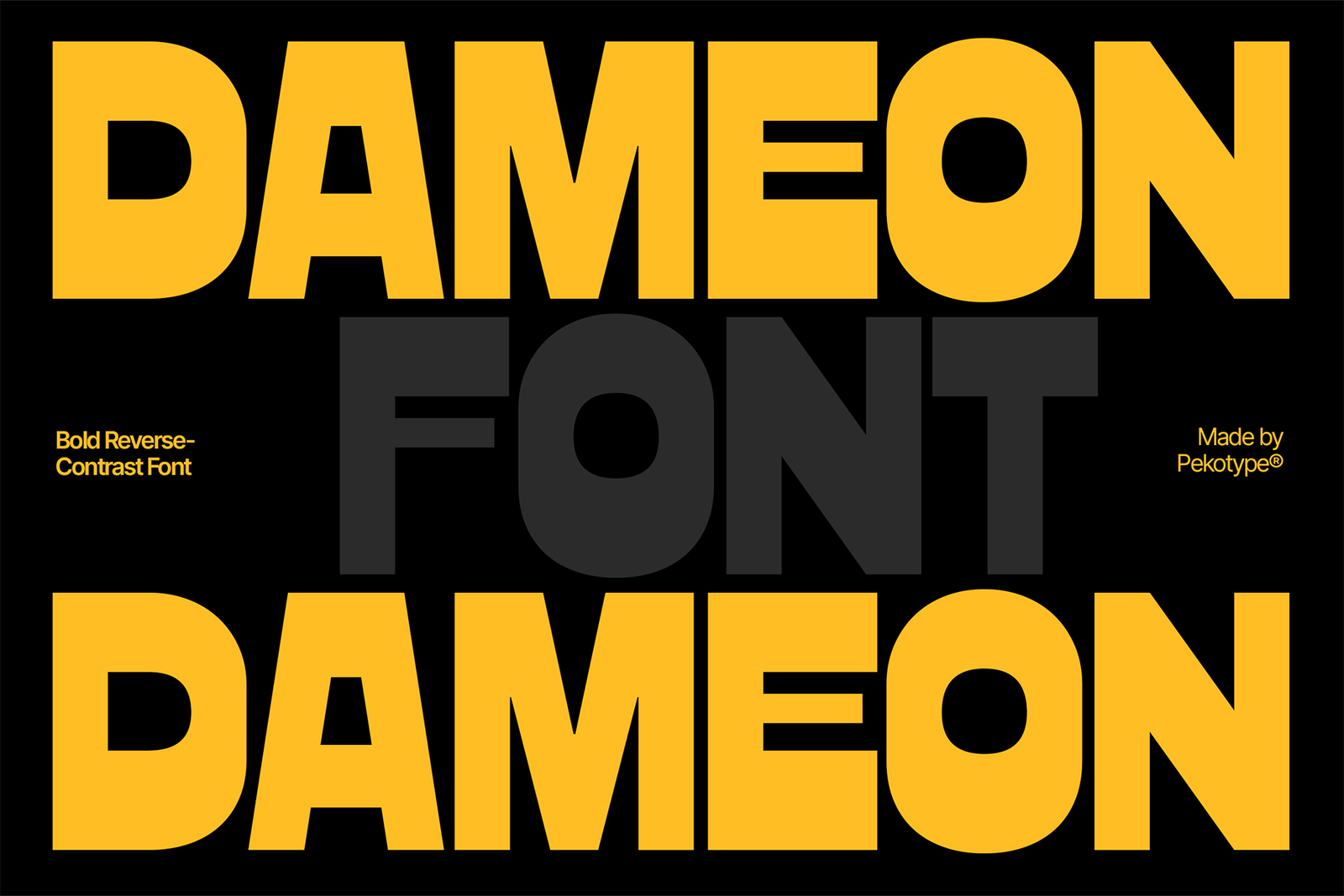 dameon font cover