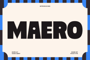Maero Font Cover