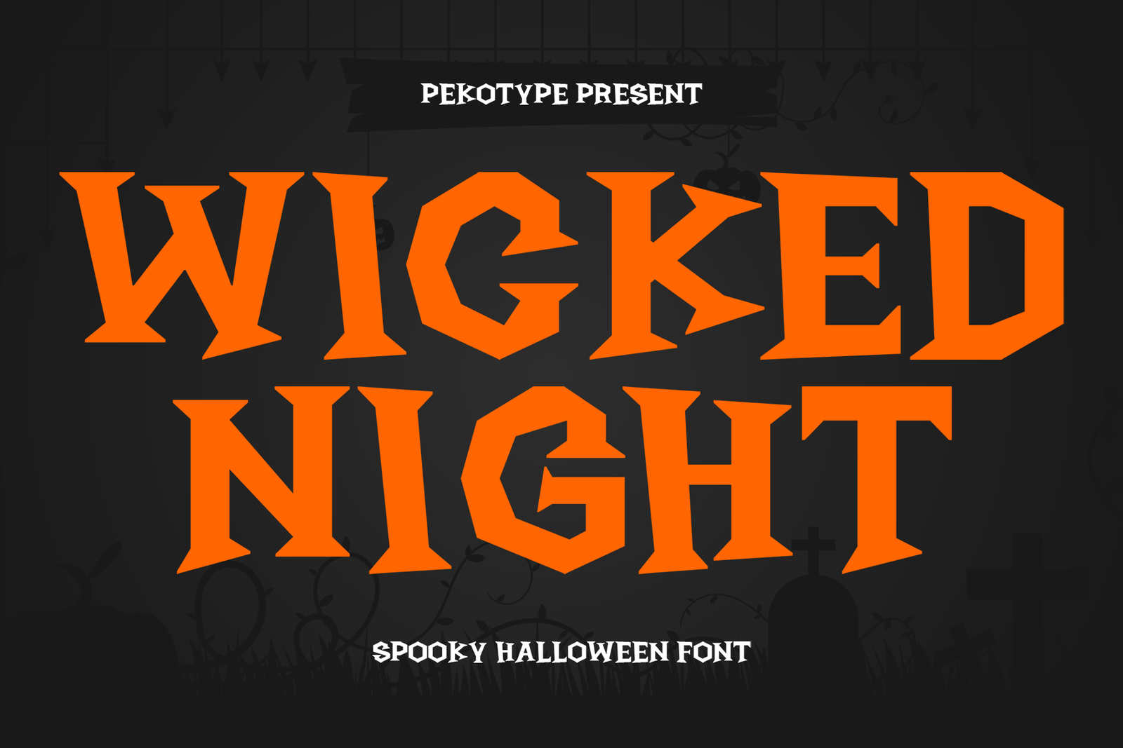 wicked night font cover