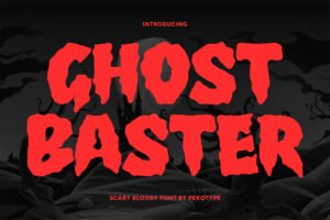 GHOST BASTER font cover