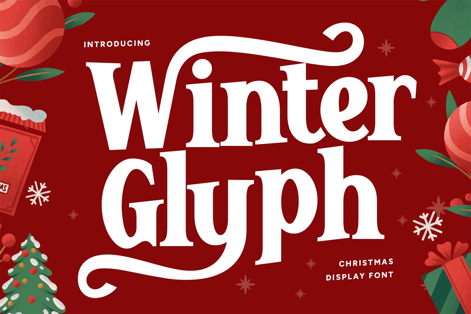 winter glyph font cover