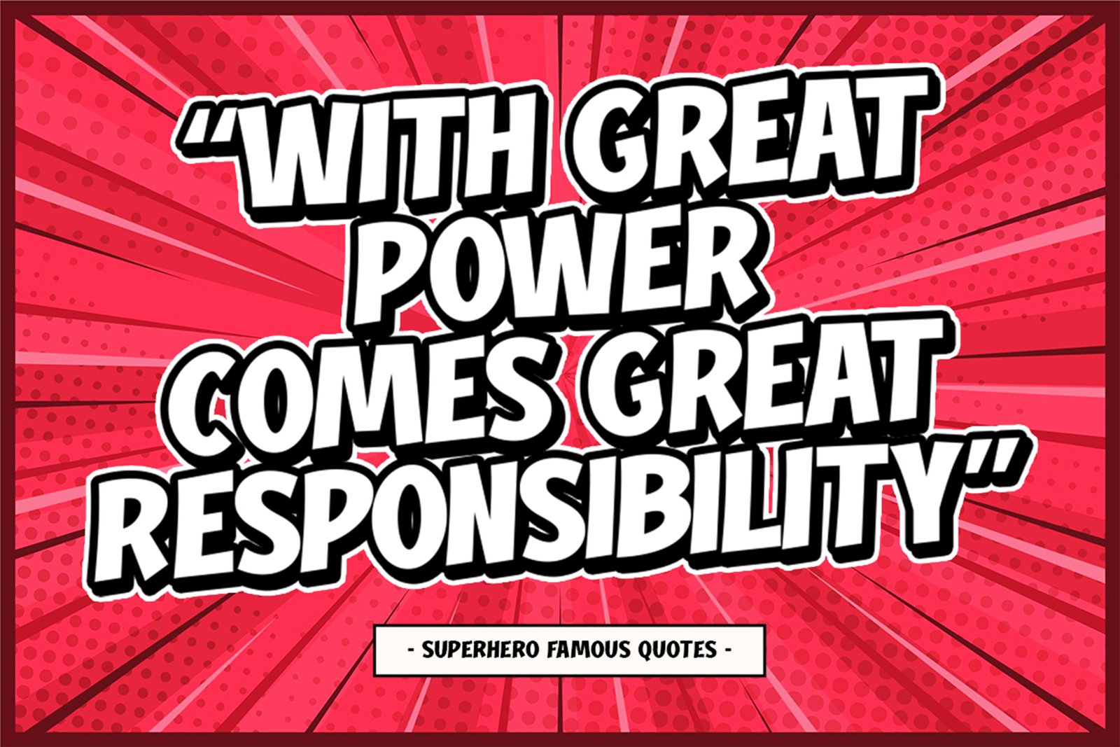 COMIC BEACON Font superhero quote poster