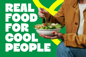 RUYA Font fresh food promotional graphic