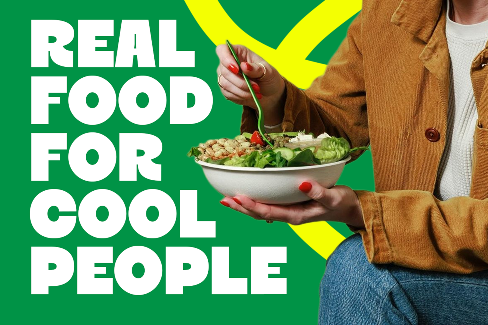 RUYA Font fresh food promotional graphic