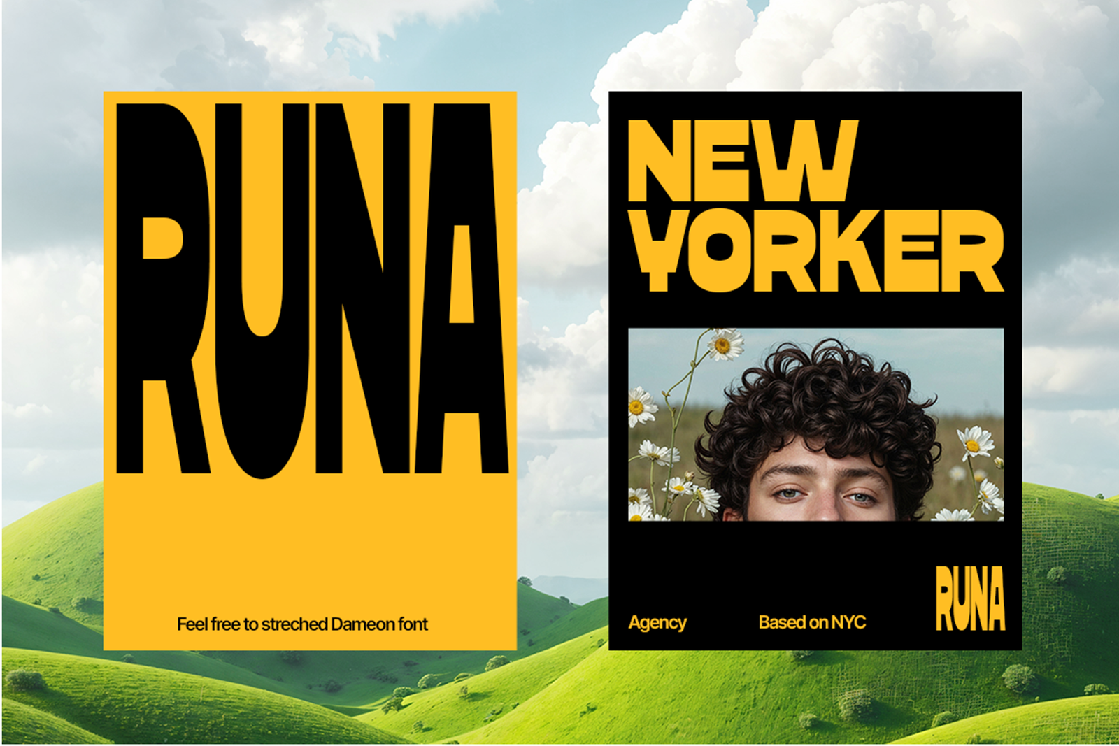 DAMEON Font Runa New Yorker editorial layout