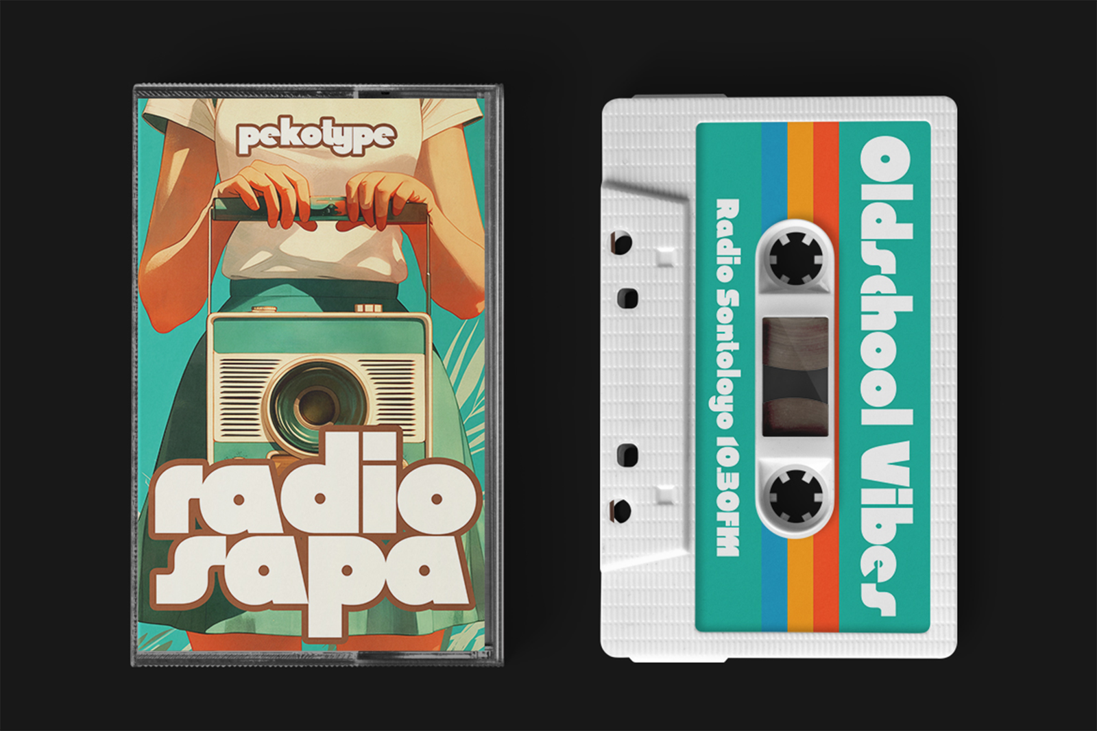 Swedis Font retro cassette tape cover designs