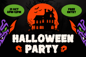 WITCH BLADE Font Halloween party poster
