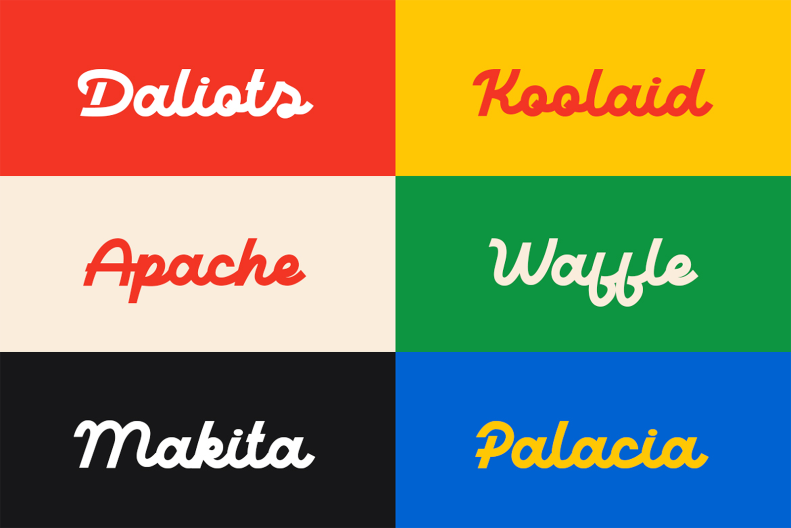 DALIOT Font retro brand name typography