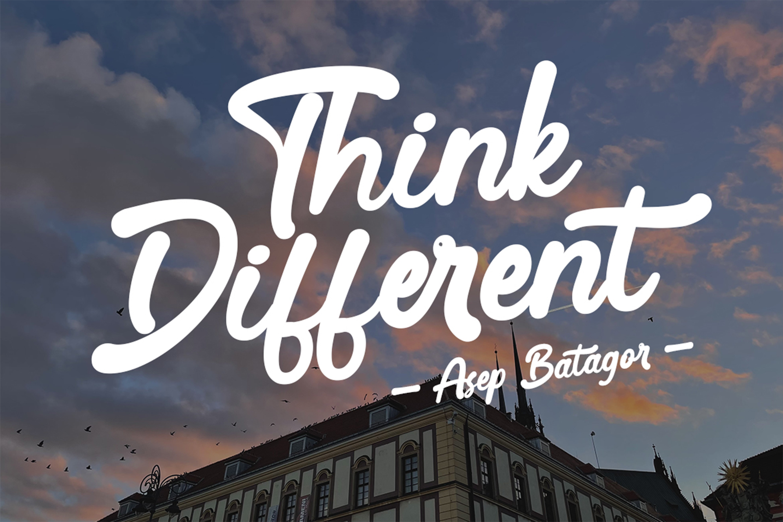 SAVEL Font Think Different quote typography