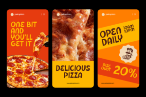 PEANUT WAFFLE Font pizza promotional social media