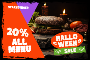 WITCH BLADE Font Halloween food promotion