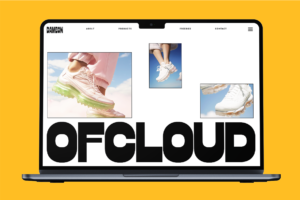 DAMEON Font footwear website design