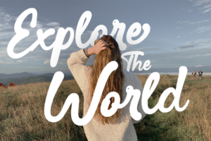 SAVEL Font Explore the World travel design
