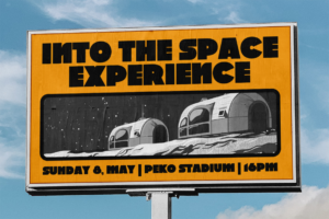 Swedis Font Into retro billboard