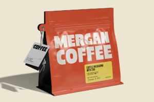 MAERO Font coffee bag packaging mockup