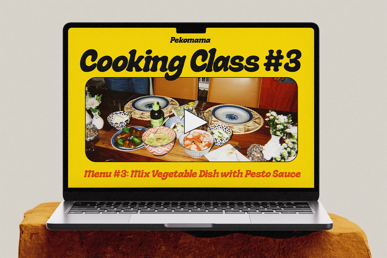 Pagion Font Cooking Class promotional design