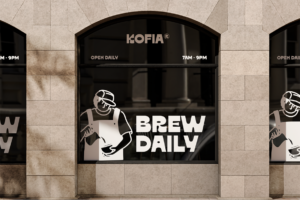 OAKLA Font cafe storefront sign
