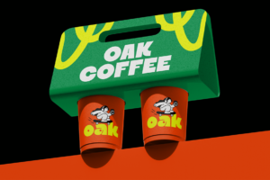 RUYA Font Oak Coffee packaging mockup