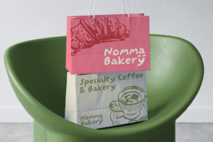 Wakupo Font shopping bag mockup
