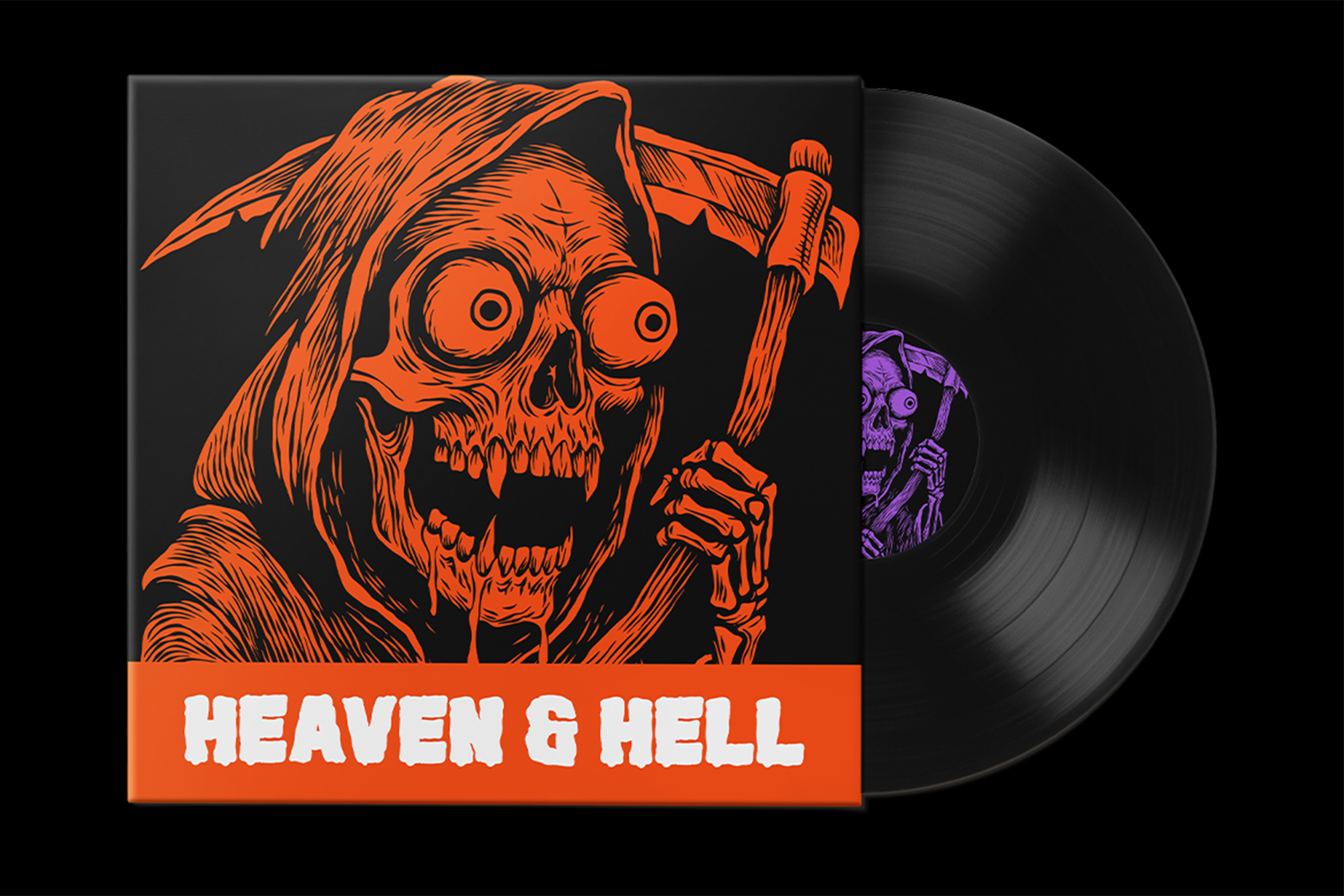 WITCH BLADE Font horror album cover design