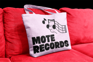BEARO Font music merchandise tote bag