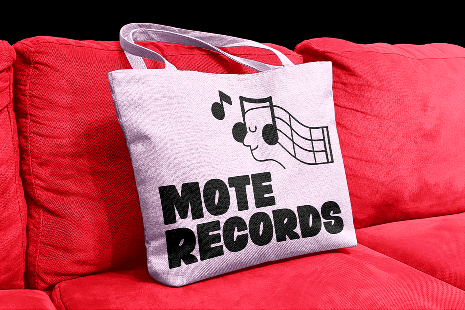 BEARO Font music merchandise tote bag