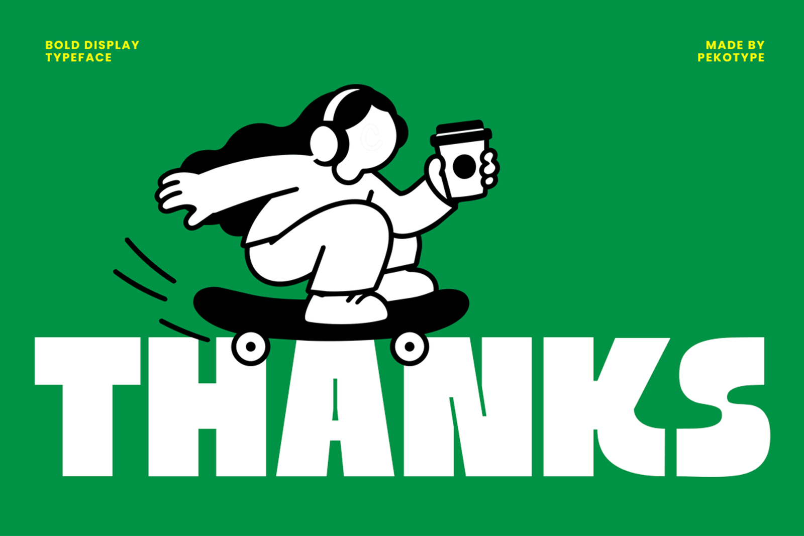 RUYA Font thank you typography