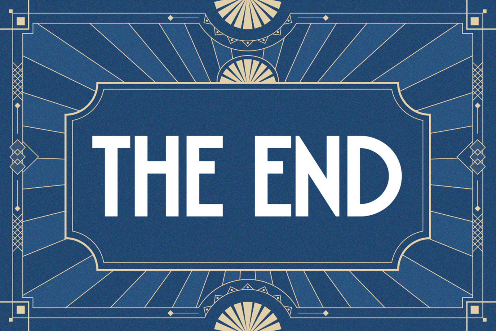 DECORT Font Art Deco The End poster