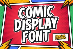 COMIC BEACON Font comic book typography specimen