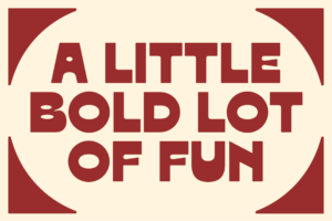 OAKLA Font playful rounded display typeface