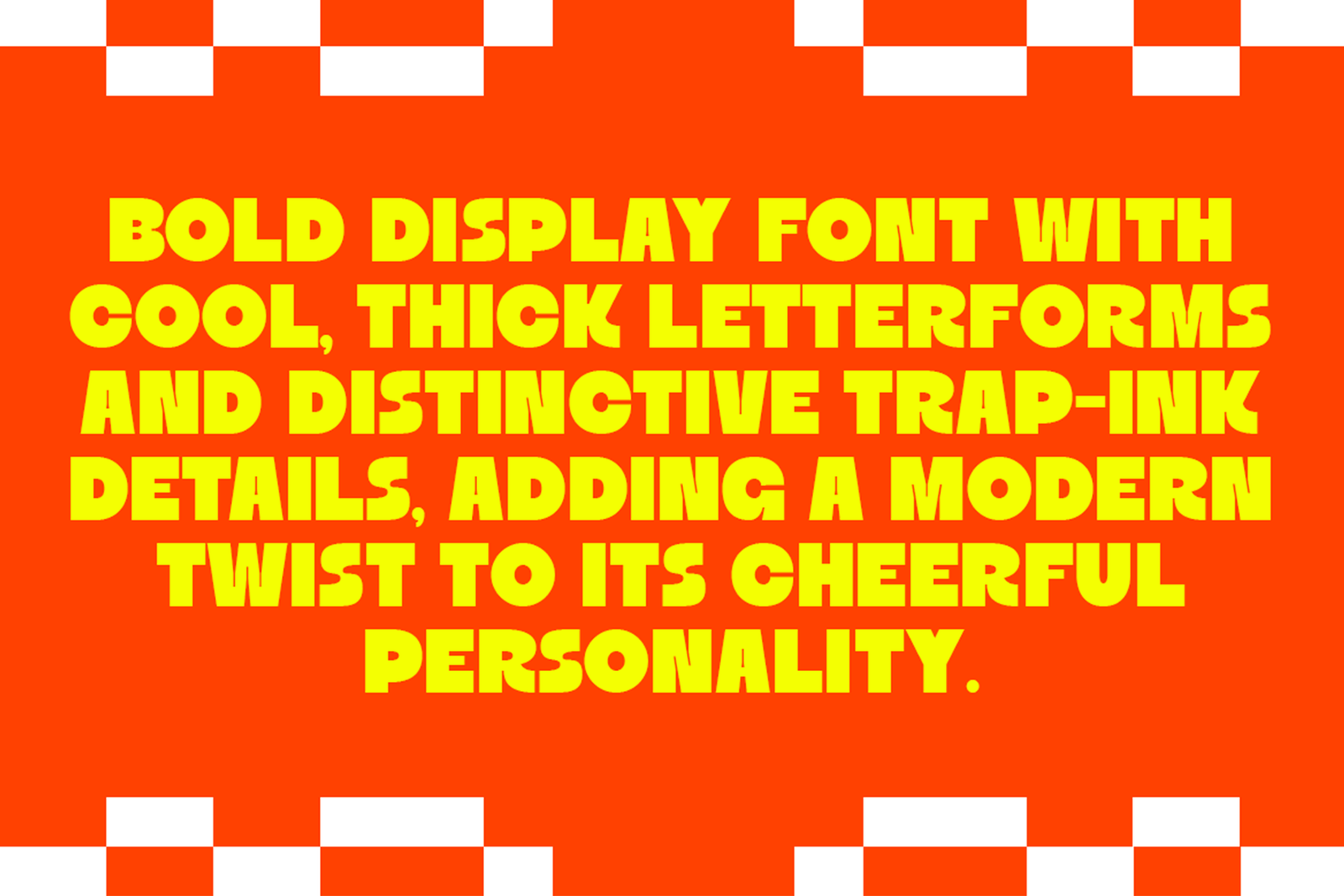 RUYA Font bold display typeface specimen