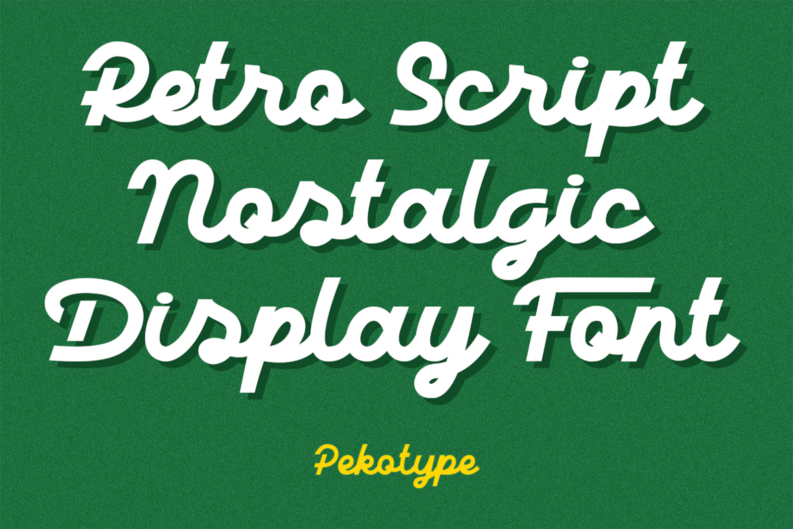 DALIOT Font nostalgic retro script typography