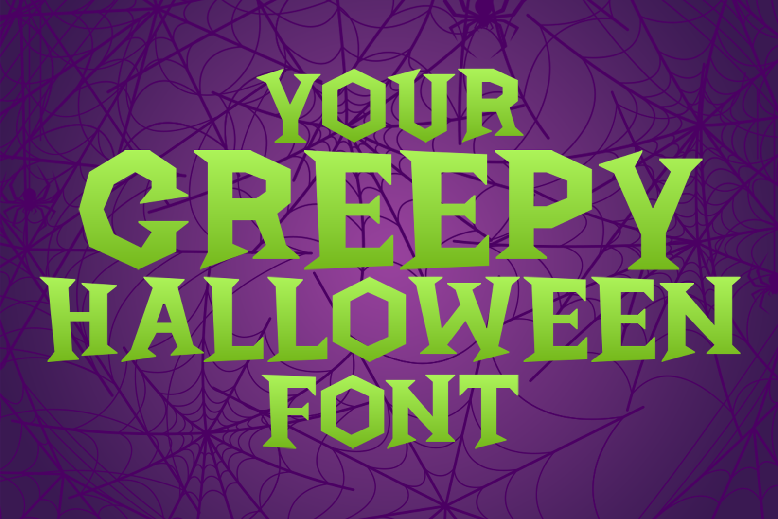 Wicked Night Font font specimen