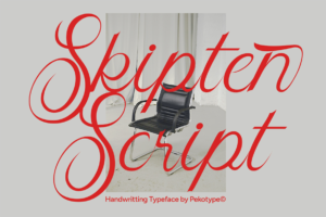 Skipten Font decorative script typography presentation