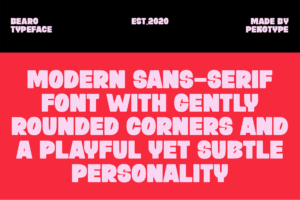 BEARO Font playful rounded sans serif typeface