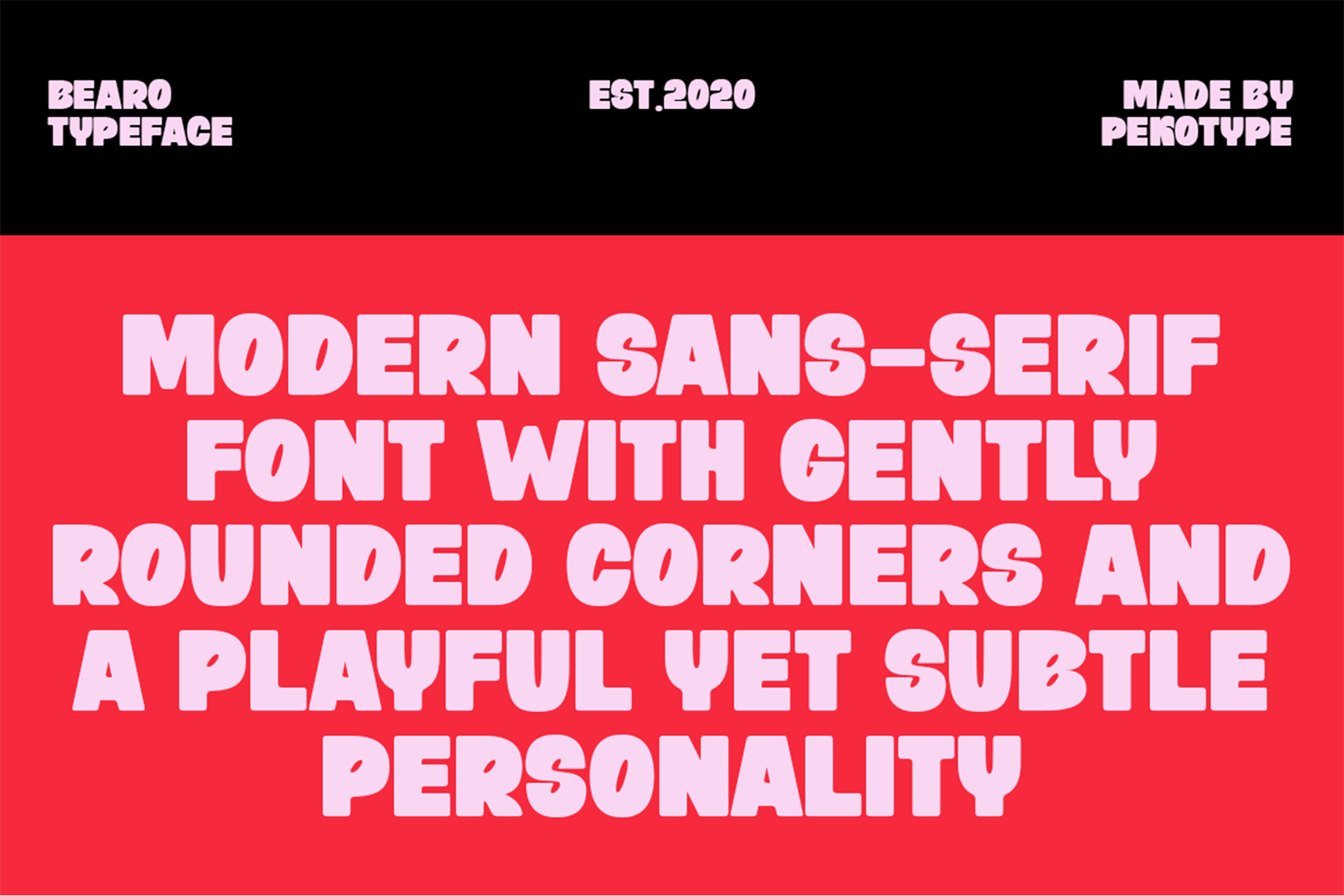 BEARO Font playful rounded sans serif typeface