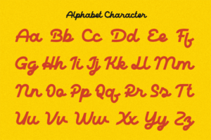 DALIOT Font uppercase and lowercase characters