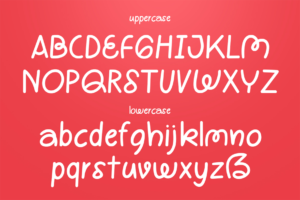 DYOLANAN Font uppercase and lowercase characters