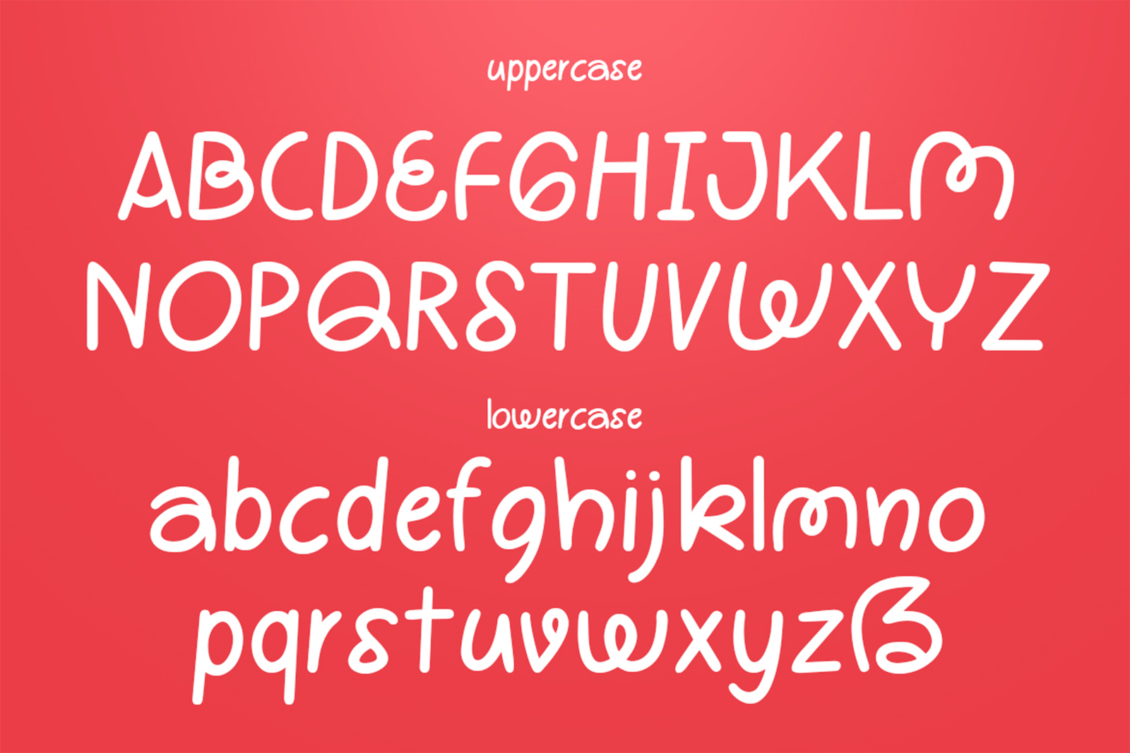 DYOLANAN Font uppercase and lowercase characters