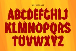 FIREFOLK Font uppercase alphabet characters