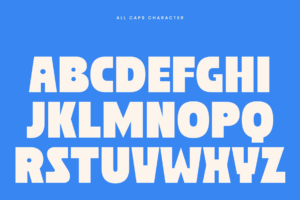 MAERO Font uppercase alphabet characters