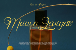 Skipten Font luxury perfume bottle branding mockup