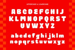Spicy Pickle Font uppercase and lowercase alphabet specimen